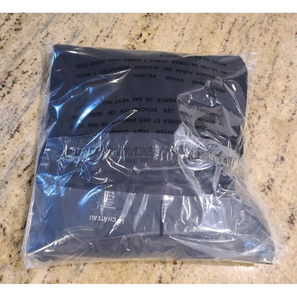 Chateau Size S/M Black Knit Poncho Butterfly Sleeve Sweater Asymmetric Hem Goth - Picture 12 of 12